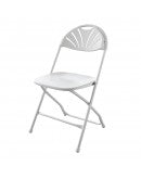 Load image into Gallery viewer, Chair Folding, Fan-Back White, box of 8
